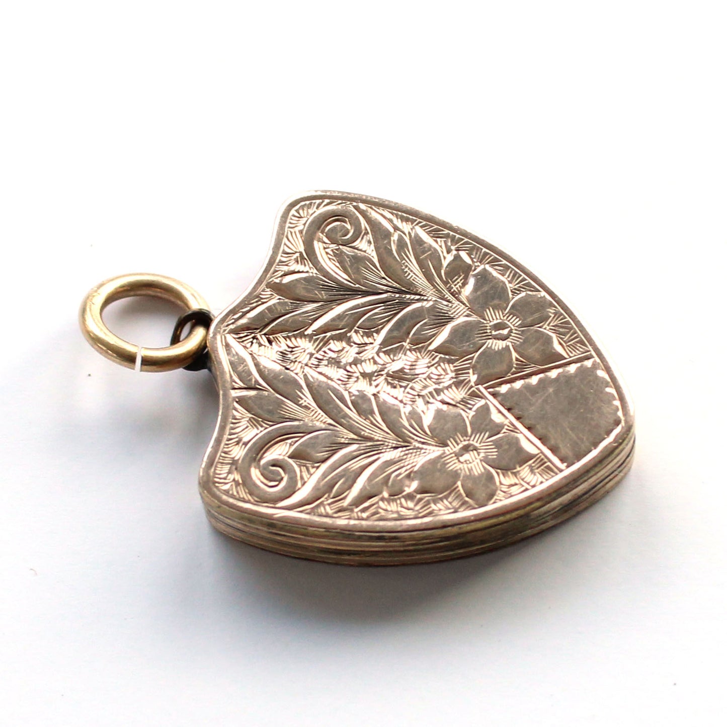 Antique 9ct Gold Back & Front Shield Locket