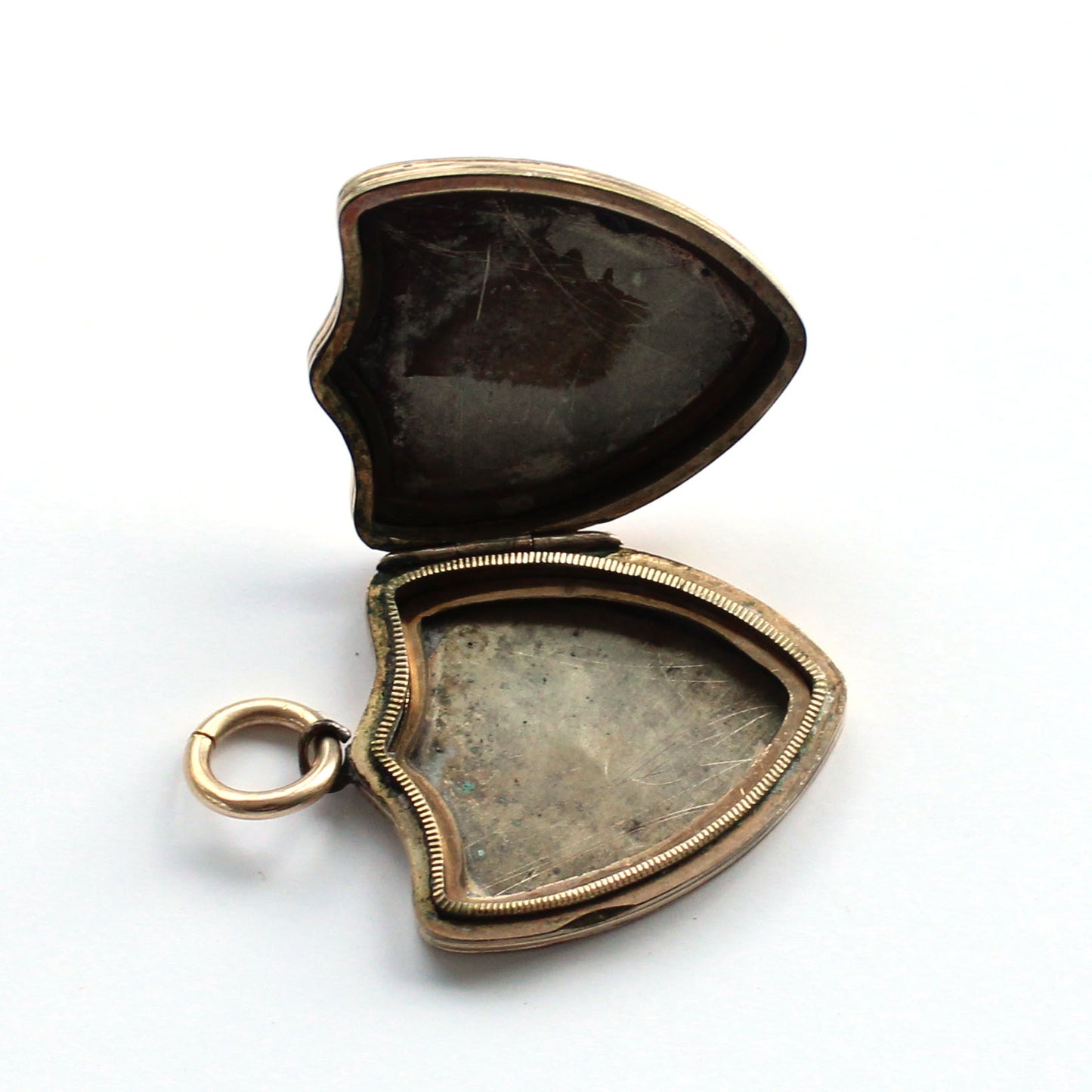 Antique 9ct Gold Back & Front Shield Locket