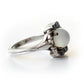 Vintage Sterling Silver Moonstone & Sapphire Ring