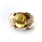 Chunky 9ct Gold Citrine Cabochon Ring