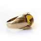 Chunky 9ct Gold Citrine Cabochon Ring