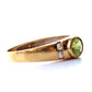 Vintage 9ct Gold Peridot CZ Band