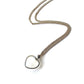 Vintage Solid Silver Moonstone Heart Necklace