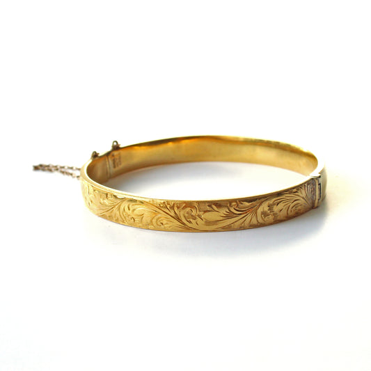 Vintage 9ct Rolled Gold Bracelet Bangle