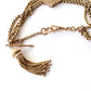 Victorian 9ct Gold Albert Chain with Tassel T-Bar & Dog-Clip 28.1g