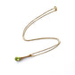 9ct Gold Peridot Teardrop Necklace