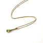 9ct Gold Peridot Teardrop Necklace