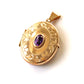 Vintage 9ct Gold Amethyst Locket