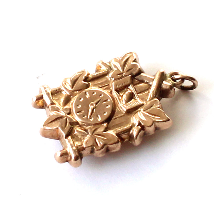 Vintage 9ct Gold Cuckoo Clock Charm