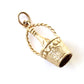 Vintage 9ct Gold Champagne Bottle in Ice Bucket Charm (2.6grams)