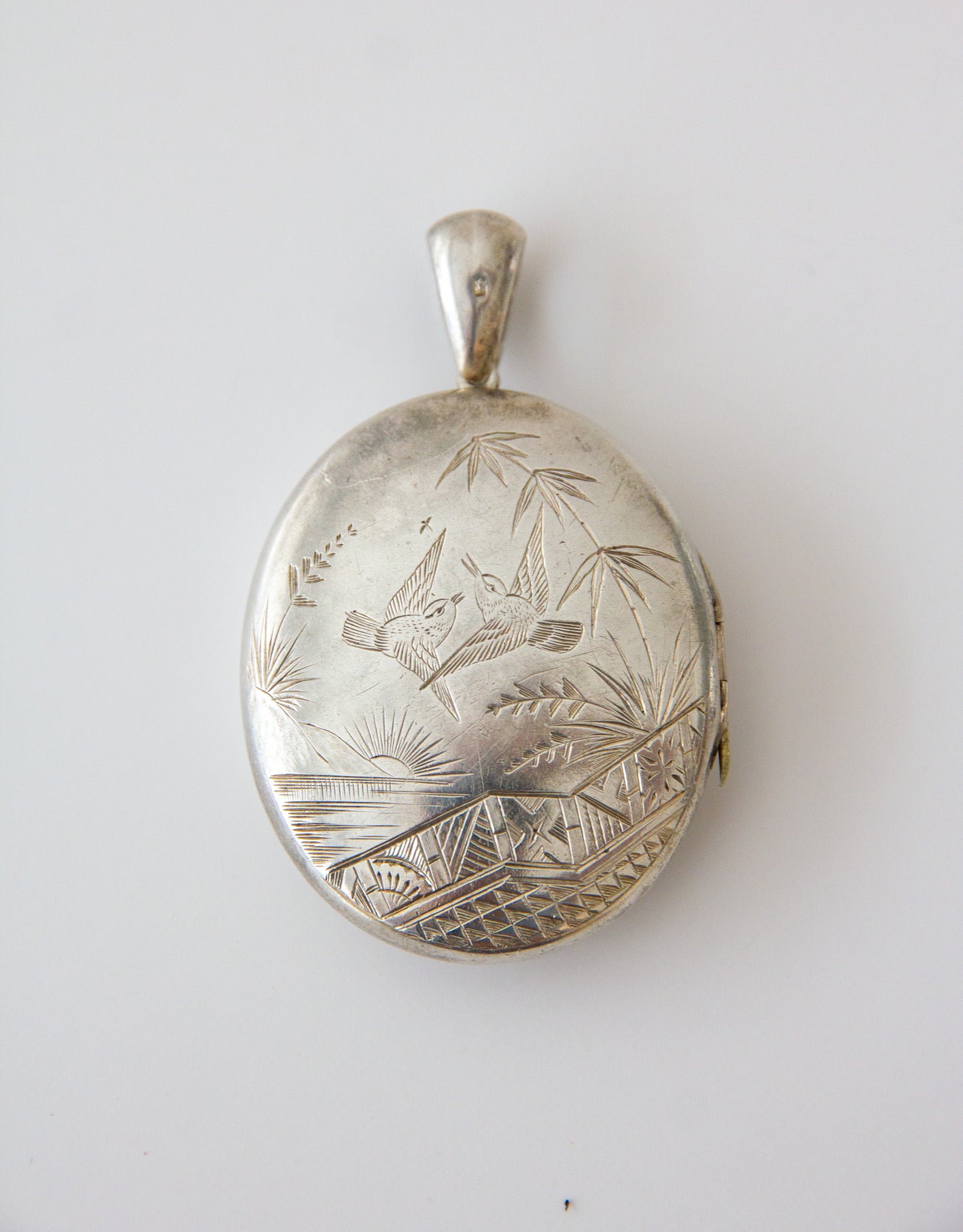 Antique Aesthetic Period Soild Silver Locket