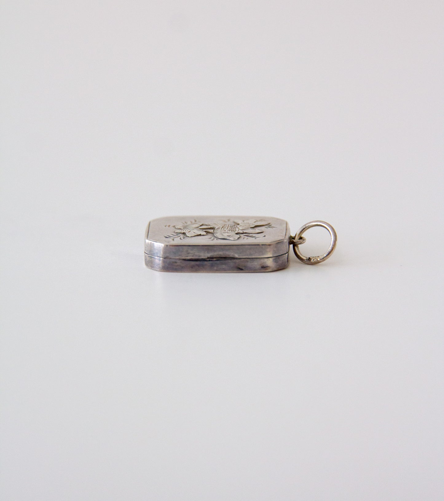 Victorian Solid Silver Rectangular Locket