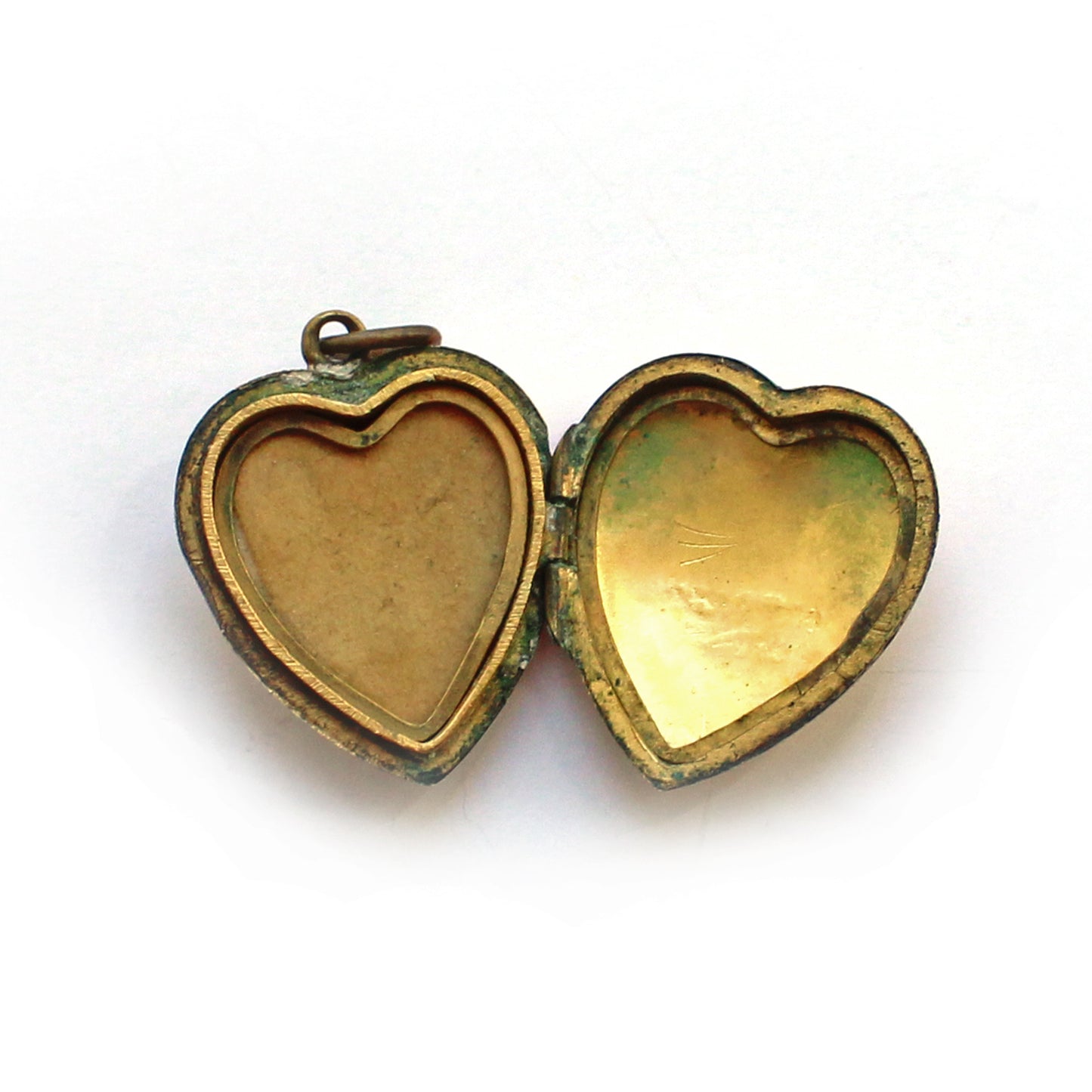 Antique 9ct Gold Back & Front Heart Locket