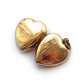 Antique 9ct Gold Back & Front Heart Locket