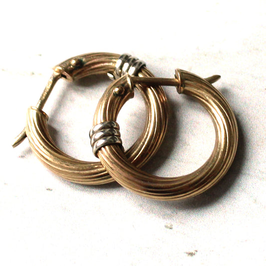 Vintage 9ct Gold Hoop Earrings