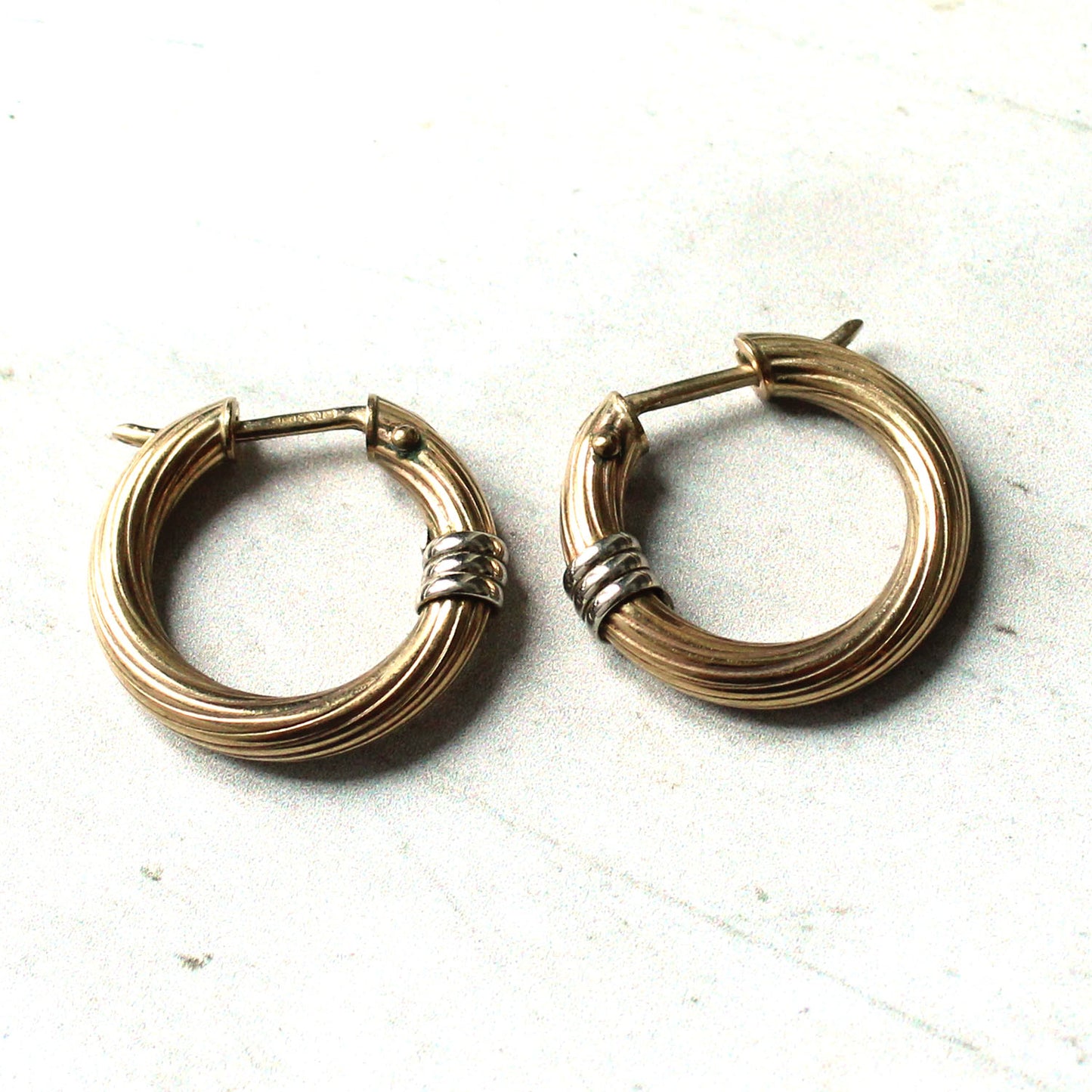 Vintage 9ct Gold Hoop Earrings