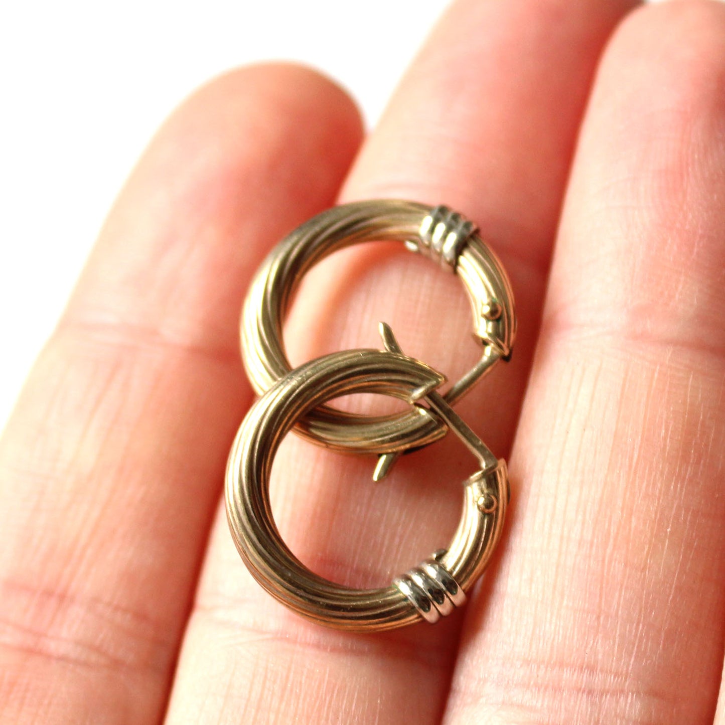 Vintage 9ct Gold Hoop Earrings