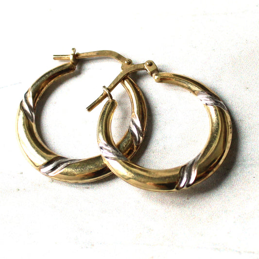 Vintage 9ct Gold Hoop Earrings