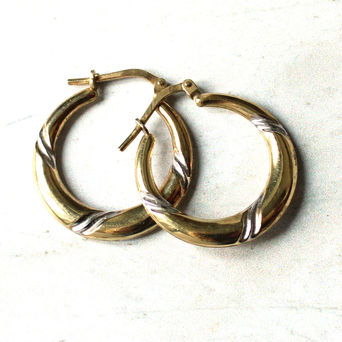 Vintage 9ct Gold Hoop Earrings