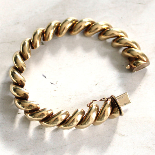 9ct Gold San Marco Link Bracelet (27.1GRAMS)