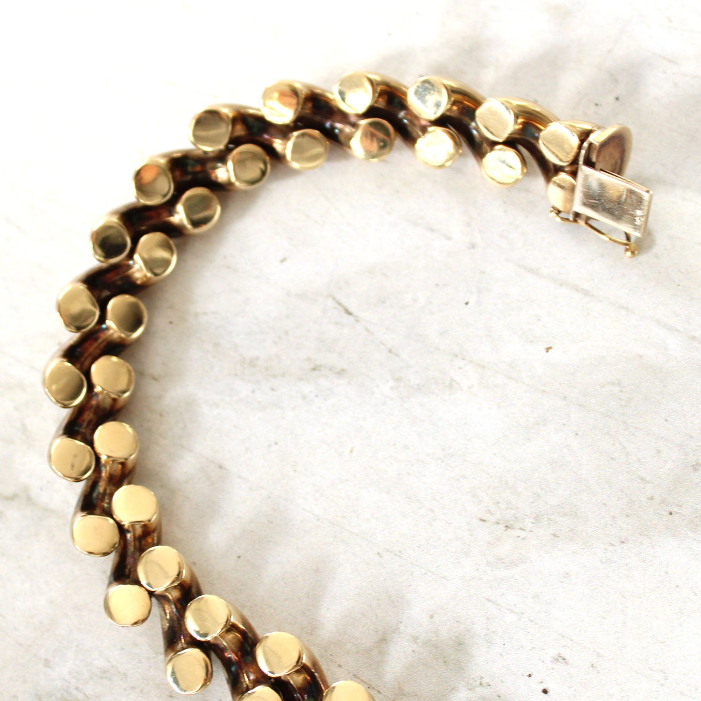 9ct Gold San Marco Link Bracelet (27.1GRAMS)