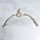 Vintage Sterling Silver Pearl Panel Snake Bracelet