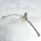 Vintage Sterling Silver Pearl Panel Snake Bracelet