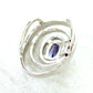 Sterling Silver Tanzanite & Diamond Pendant