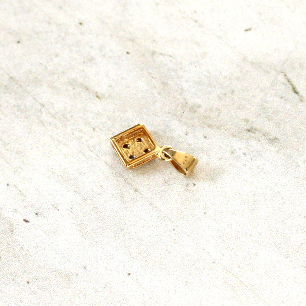 Dainty 9ct Gold Diamond Pendant