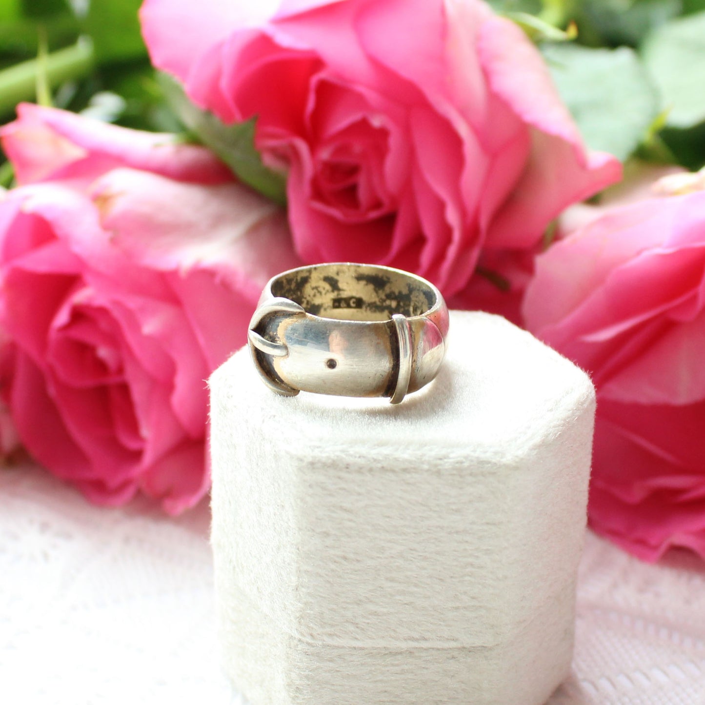 Chunky Sterling Silver Buckle Ring