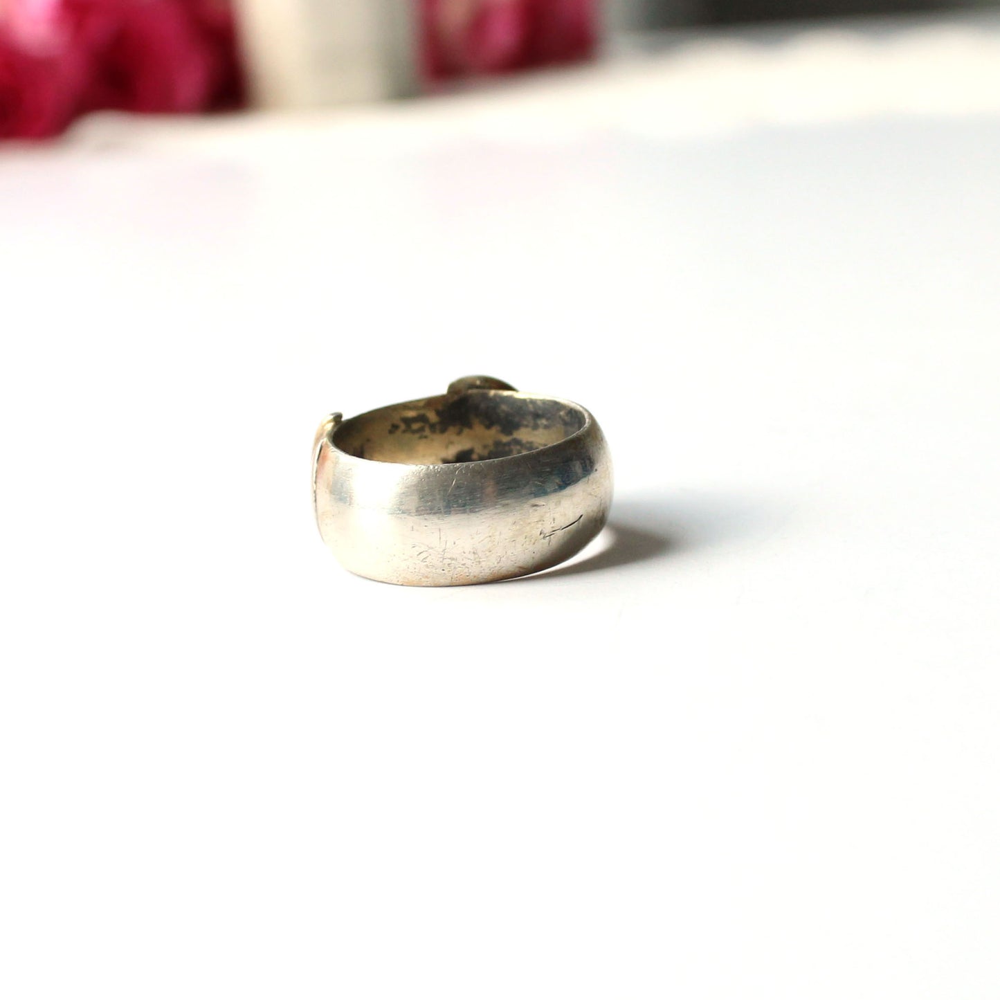 Chunky Sterling Silver Buckle Ring