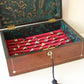 Victorian Rosewood Multi Ring Jewelery Box with Pearl Inlay