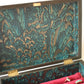Victorian Rosewood Multi Ring Jewelery Box with Pearl Inlay