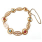 Antique 15ct Gold Sapphire & Ruby Bracelet