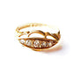 Art Deco 18ct Gold Diamond Five Stone Ring US SIZE 6 1/4 UK N 1/2