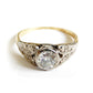 Art Deco 18ct Gold Platinum Diamond Ring