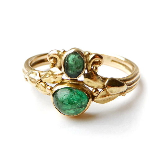 Art Nouveau 18ct Emerald Ring