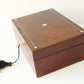 Victorian Rosewood Multi Ring Jewelery Box with Pearl Inlay