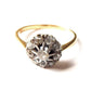 Edwardian 18ct Gold Diamond Cluster Ring