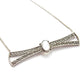 Edwardian Moon Stone Necklace in Solid Silver