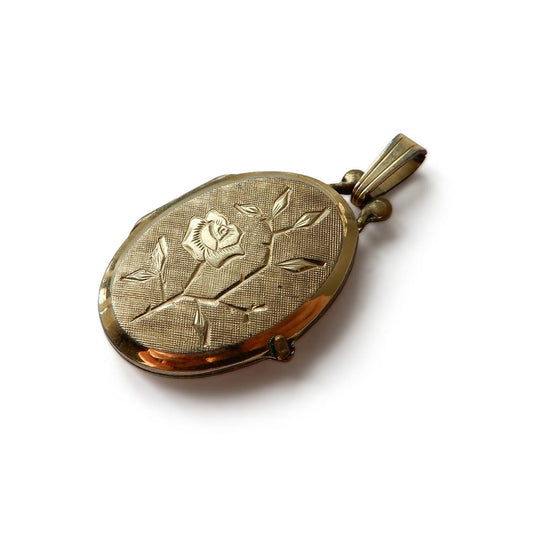 Vintage 14ct Rolled Gold Heart Locket K&L