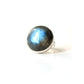 Vintage Labradorite Statement Ring in Sterling Silver