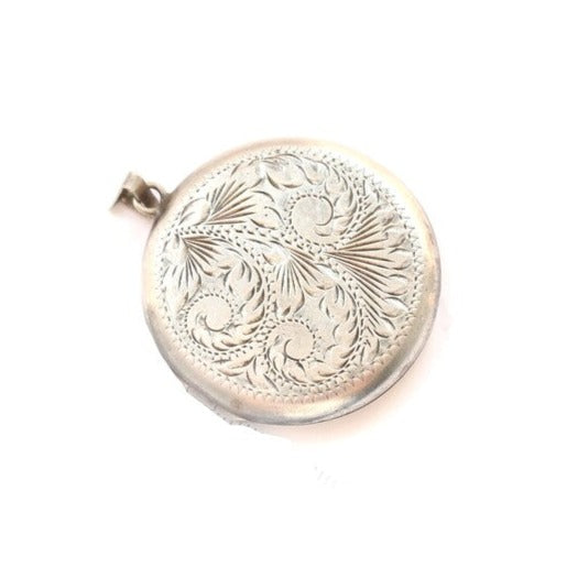 Large Solid Silver Photo Locket