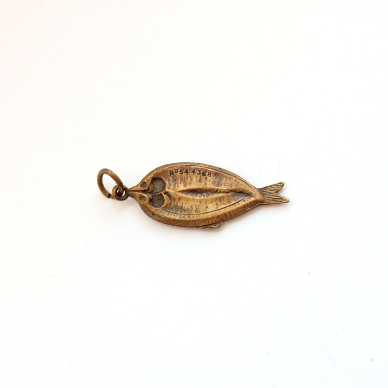 Vintage Bronze Fish Pendant