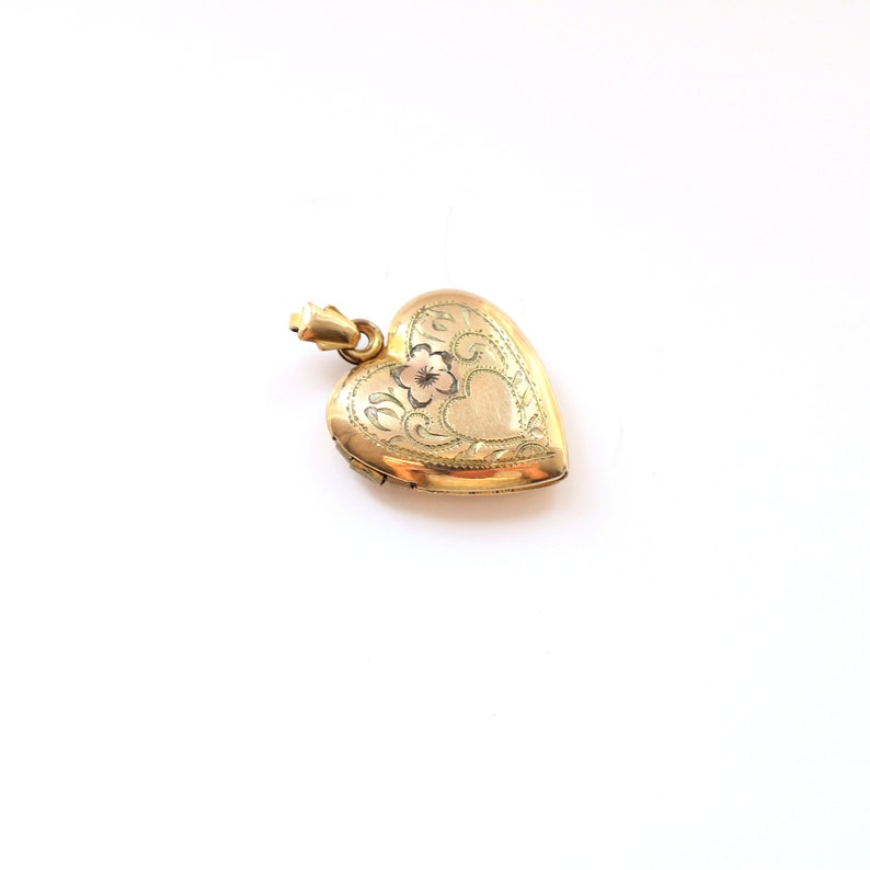 Vintage Gold Filled Vargas Heart Locket