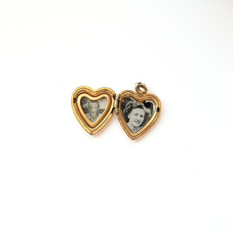 Vintage Gold Filled Vargas Heart Locket