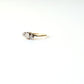 Antique 9ct Gold platinum Diamond Toi et Moi Ring