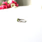 9ct White Gold Peridot & White Sapphire Ring