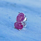 Sterling Silver Amethyst Stud Earrings