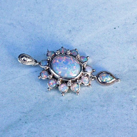 Sterling Silver Opal Pendant